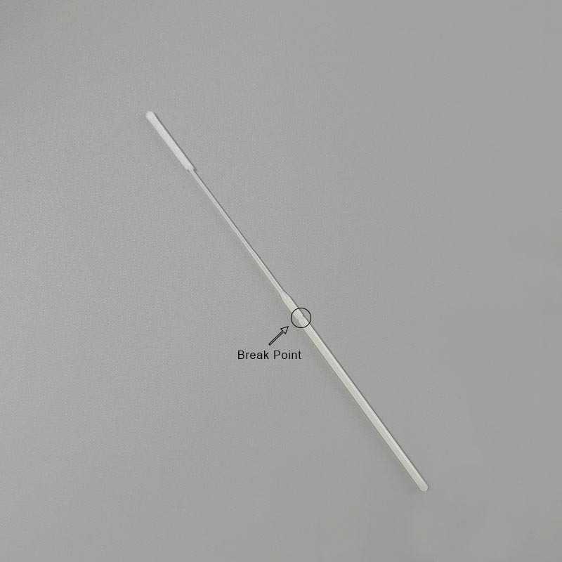 150mm Flocked Nasal Swabs with 80mm break point